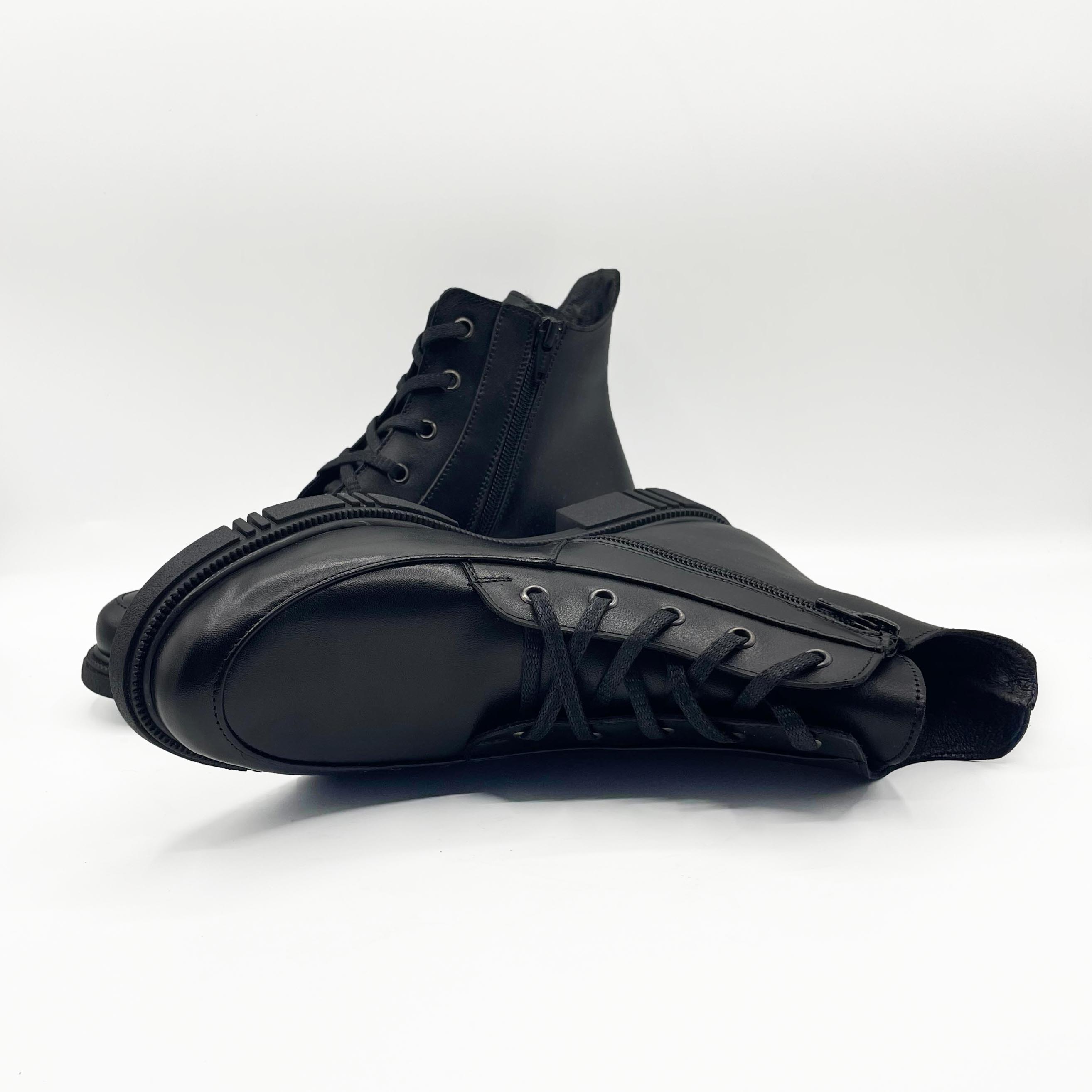 Ghete damă piele naturală | 740 NEGRU