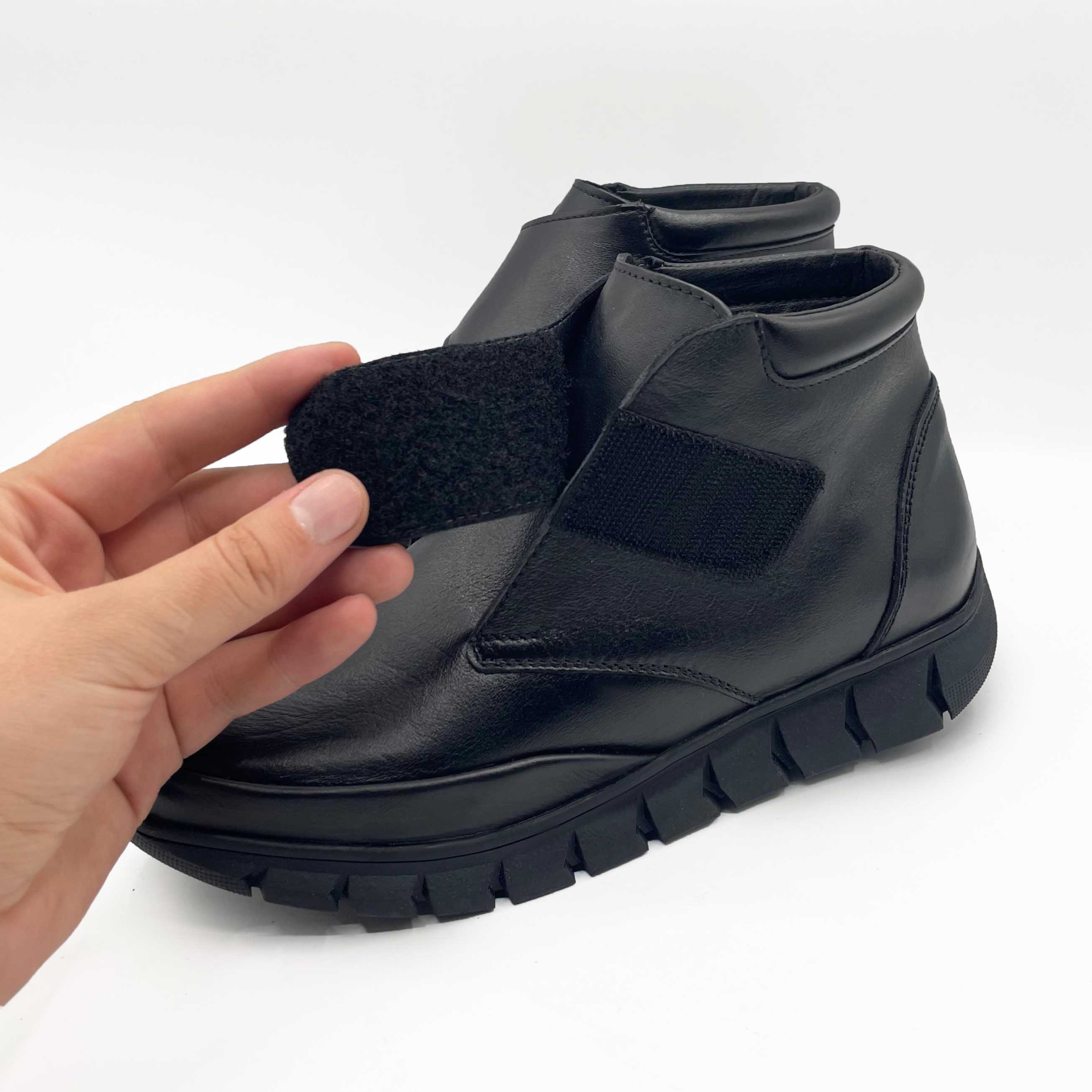 Ghete damă piele naturală | 744 NEGRU