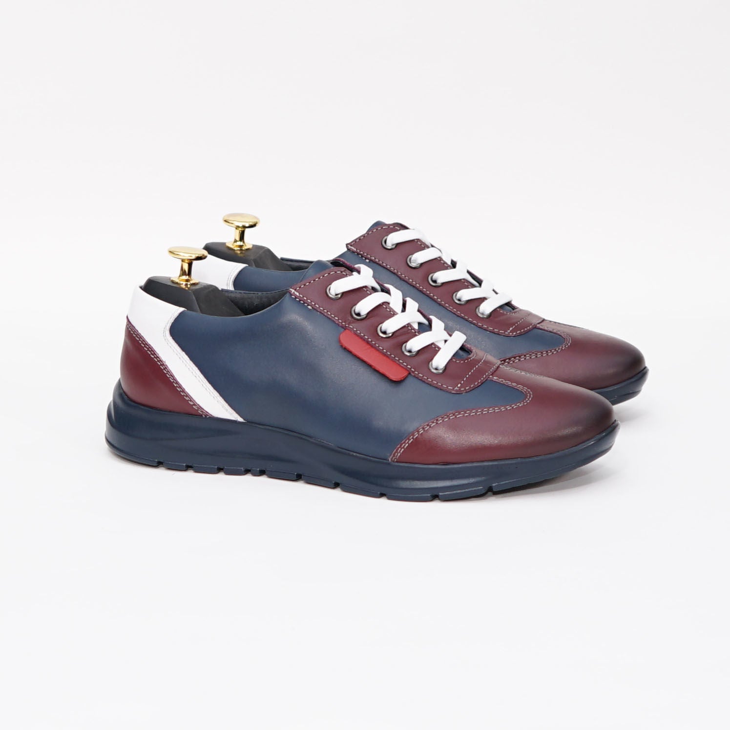 Pantofi Sport Barbati Piele Naturala 430 Visiniu