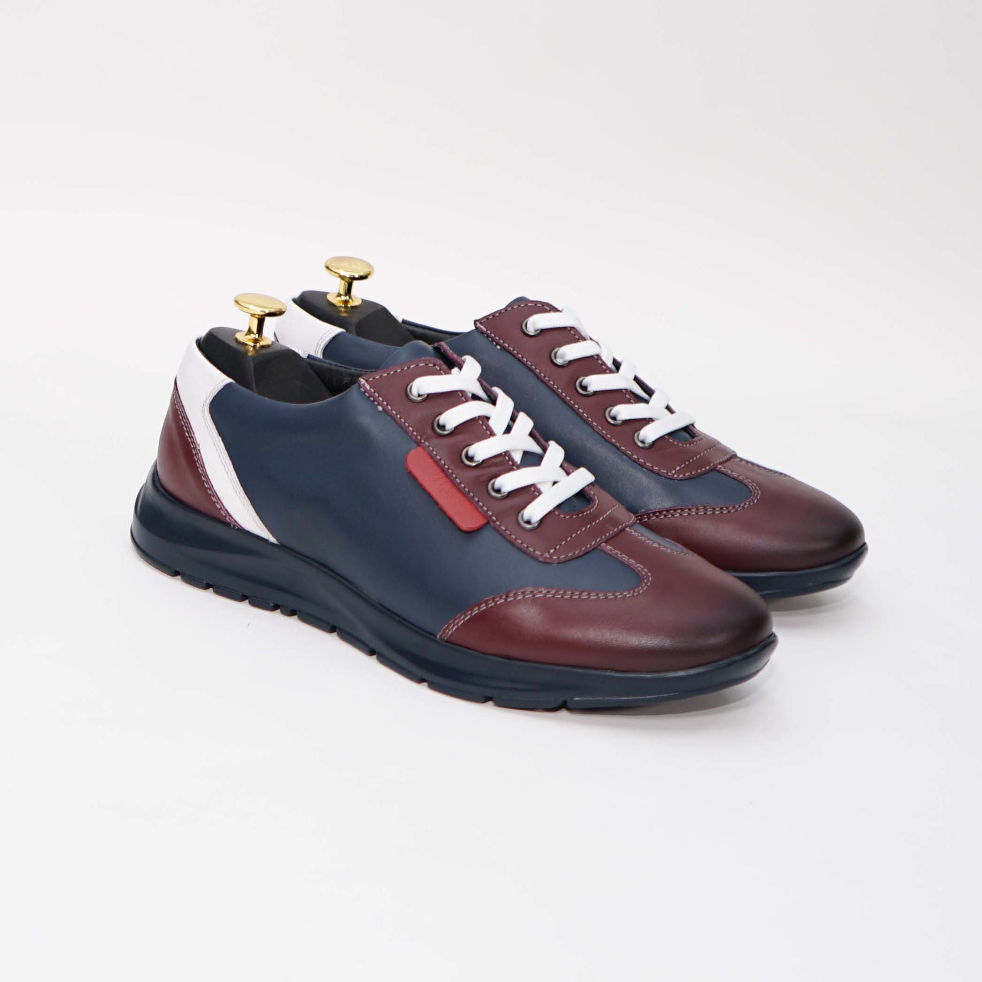 Pantofi Sport Barbati Piele Naturala 430 Visiniu