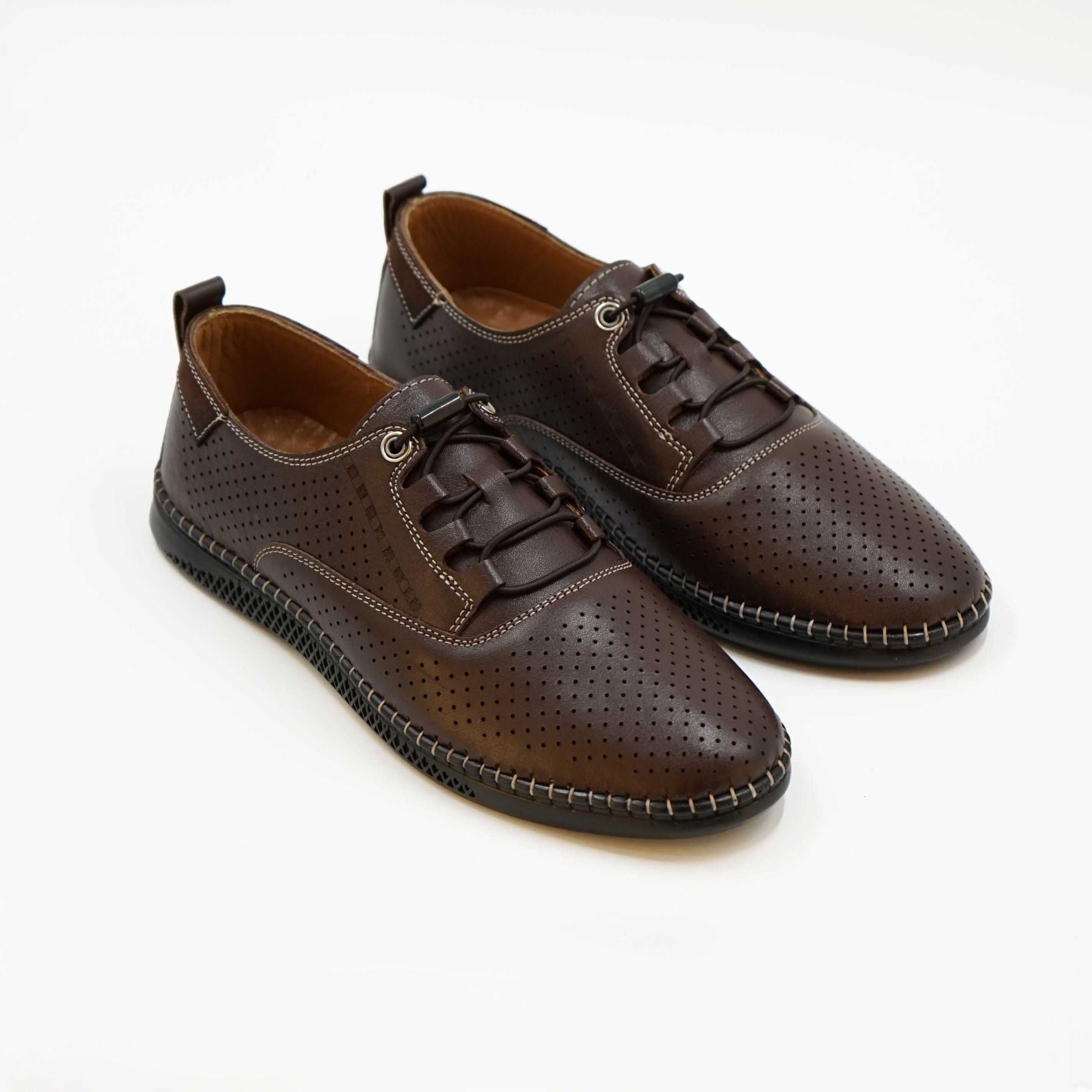 Pantofi 574 Casual Din Piele Naturala Culoare Maro