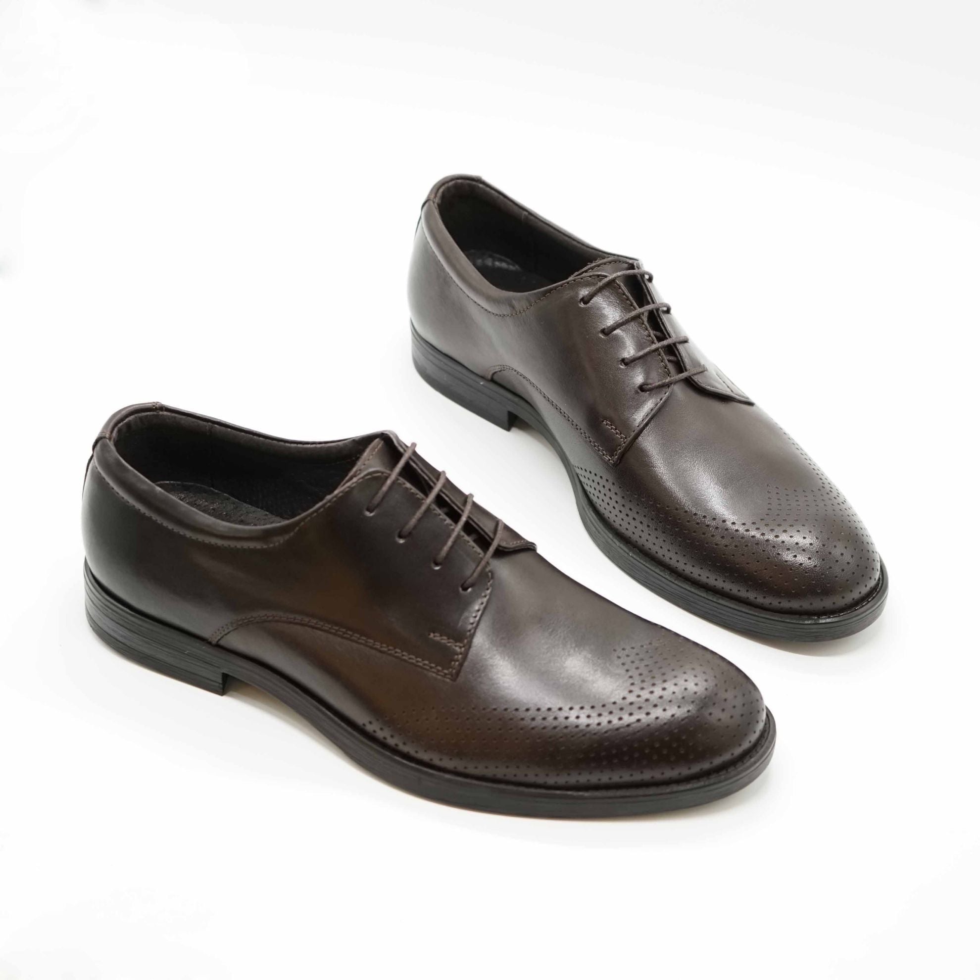 Pantofi C101 Eleganti Din Piele Naturala Culoare Maro