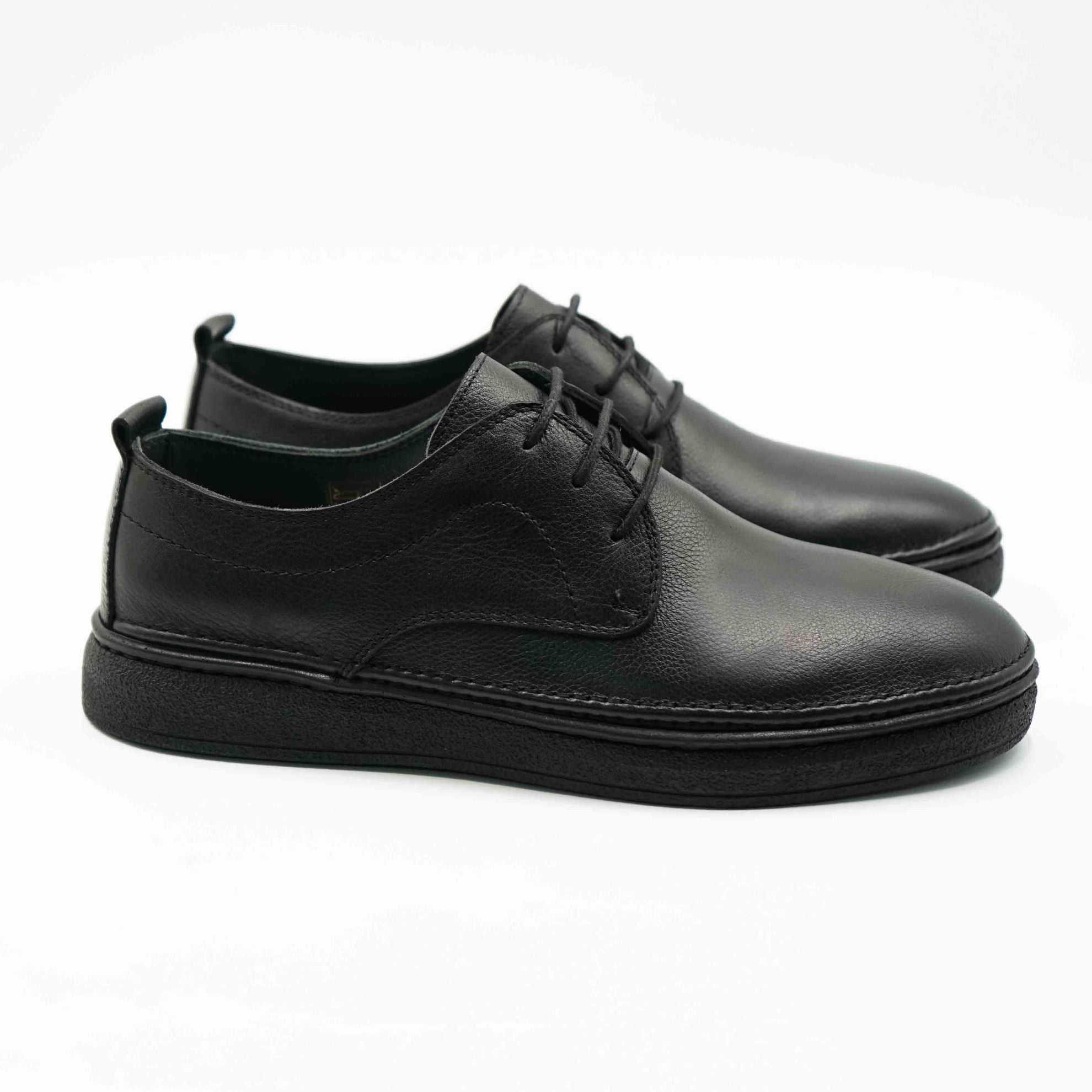 Pantofi 3301 Casual Din Piele Naturala Culoare Neagra