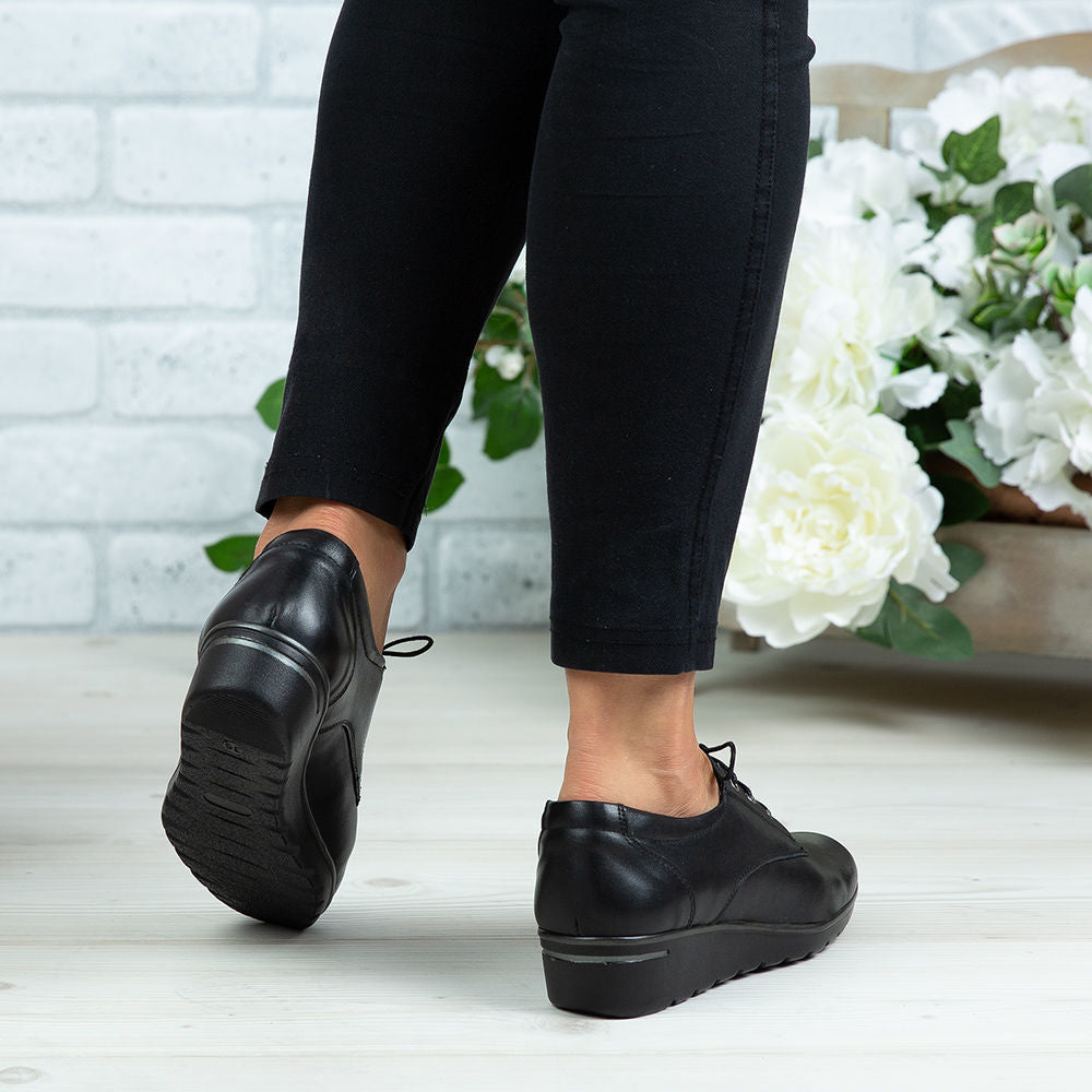 Pantofi Dama Piele Naturala 154 Negru