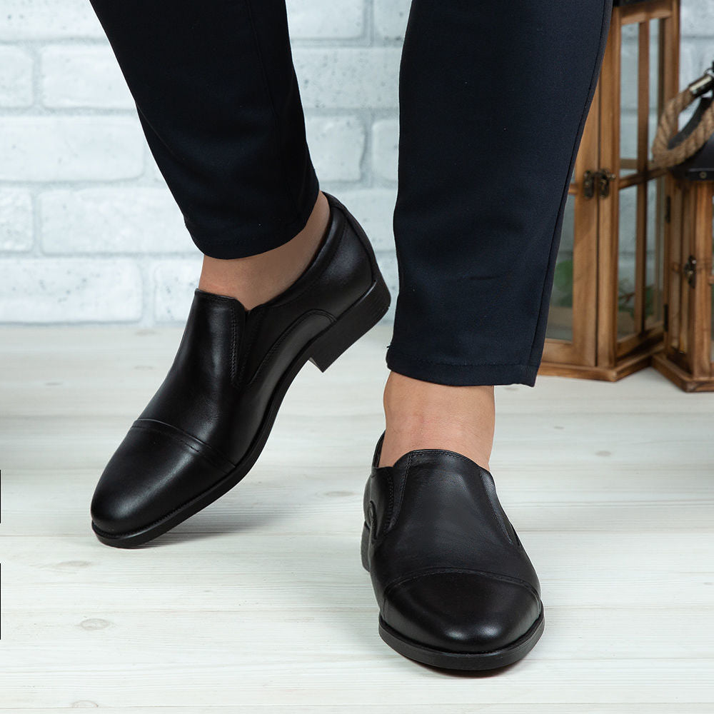 Pantofi Eleganti Barbati Din Piele Naturala 301 Negru