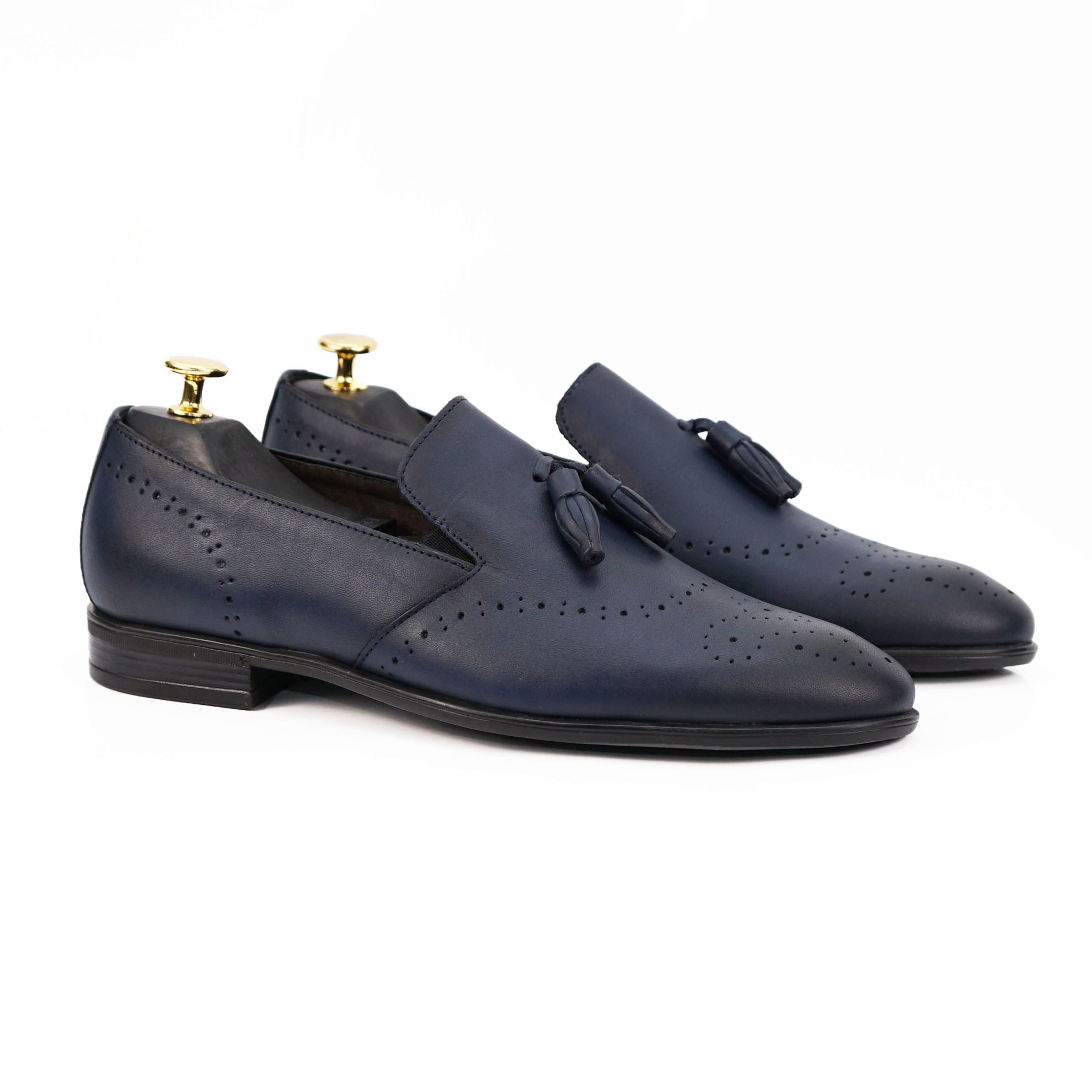 Pantofi Eleganti Barbati Din Piele Naturala 322 Blue