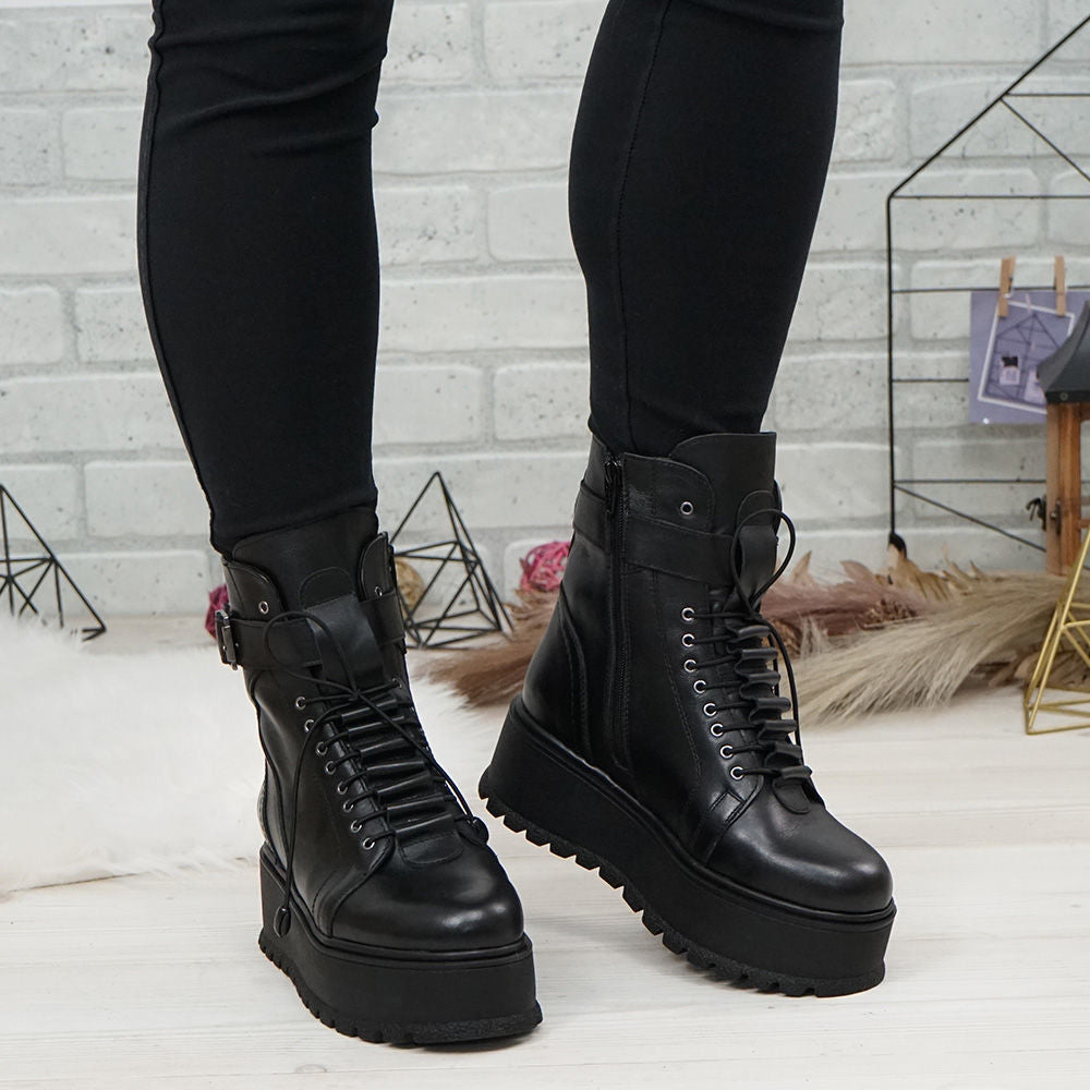 Ghete Dama Piele Naturala 789 Negru