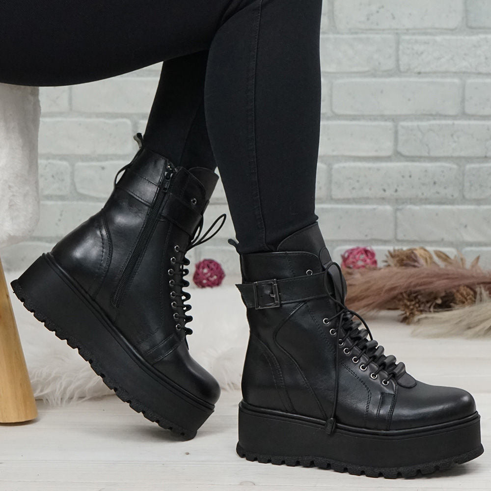 Ghete Dama Piele Naturala 789 Negru