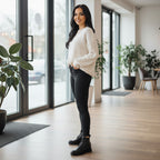 Ghete damă piele naturală | 740 NEGRU