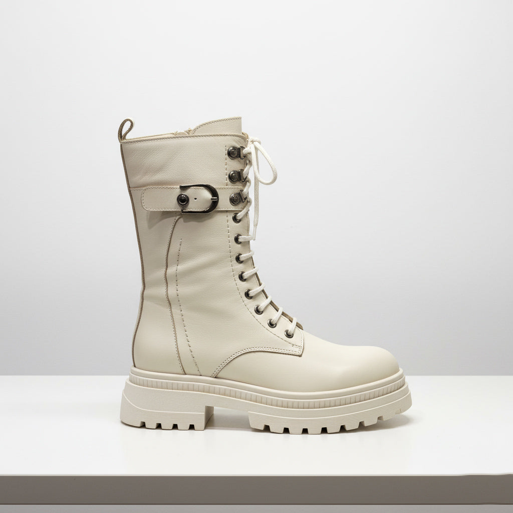 Ghete damă piele naturală l P210.108 I BEJ