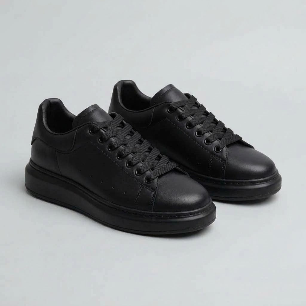 Pantofi sport bărbați PIELE NATURALA Culoare NEGRU