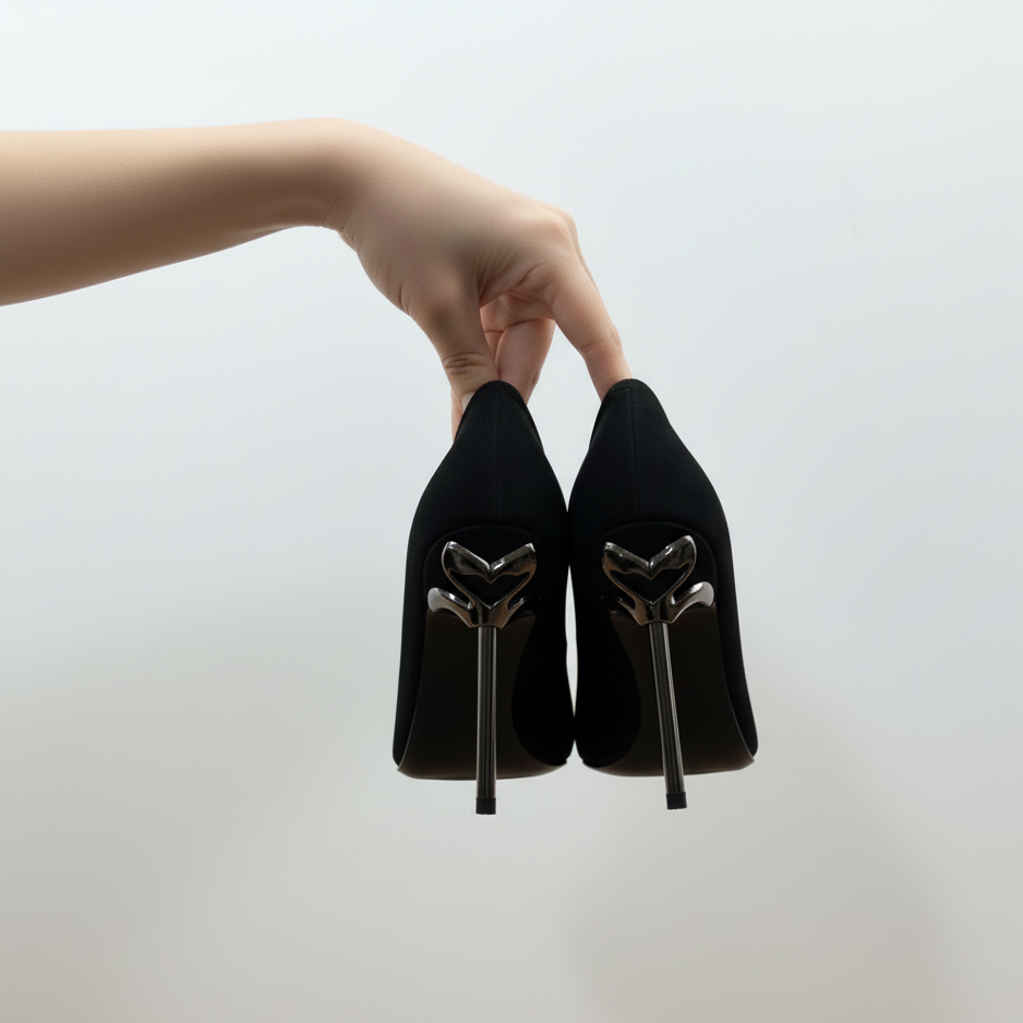 Pantofi eleganti dama din piele naturala l culoare neagra l cod 6662-T7-Y002