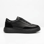 Pantofi sport din piele naturala, culoare NEGRU, COD 128-1