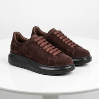 Pantofi damă PIELE INTOARSA naturală. COD 101 . culoare MARO CIOCOLATA
