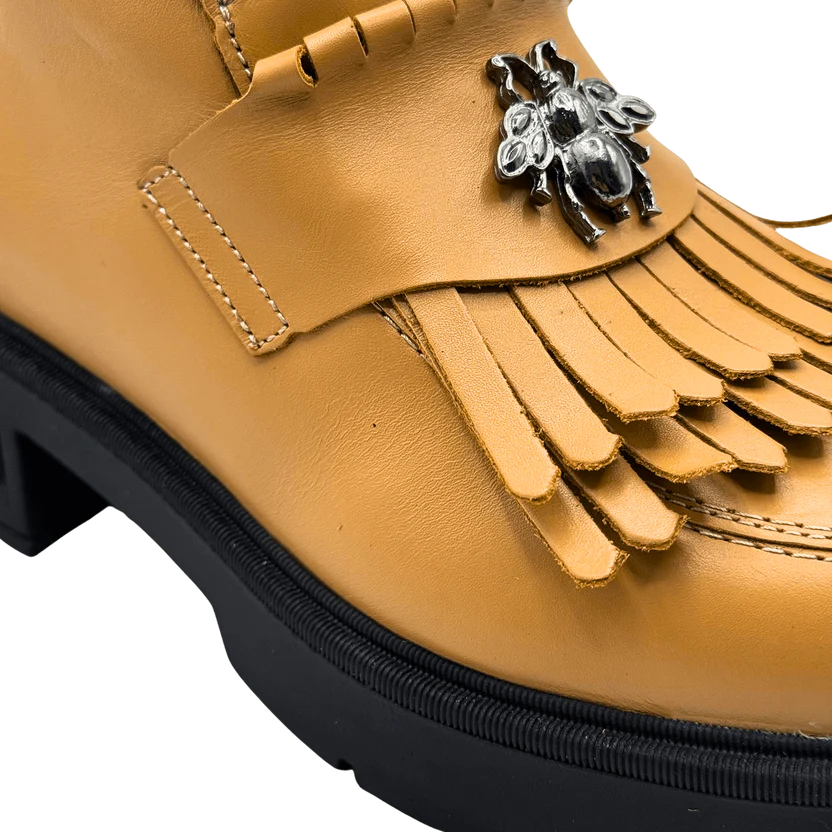 Ghete damă piele naturală  natur | cod 743 culoare maro