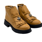 Ghete damă piele naturală  natur | cod 743 culoare maro