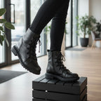 Ghete damă piele naturală | 756 negru