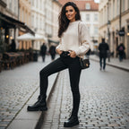 Ghete damă piele naturală 795 negru