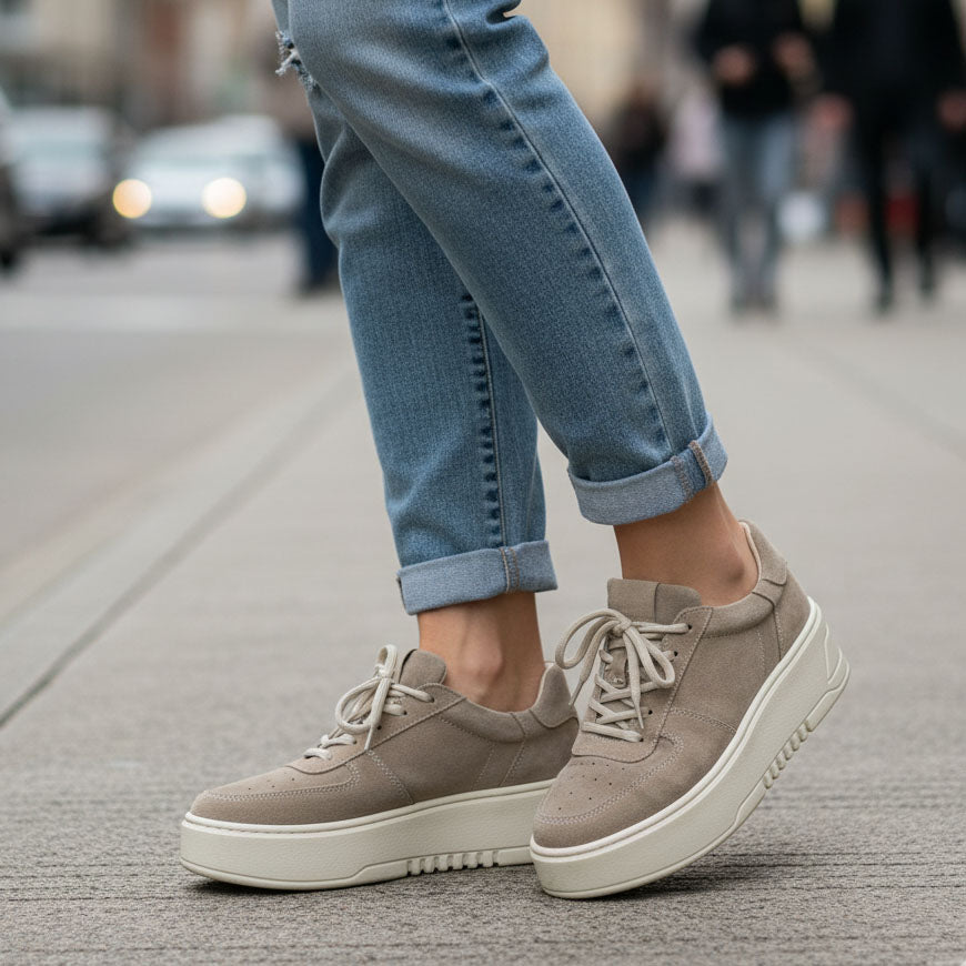 Pantofi casual din piele naturala intoarsa culoare maro cod 137 13.01