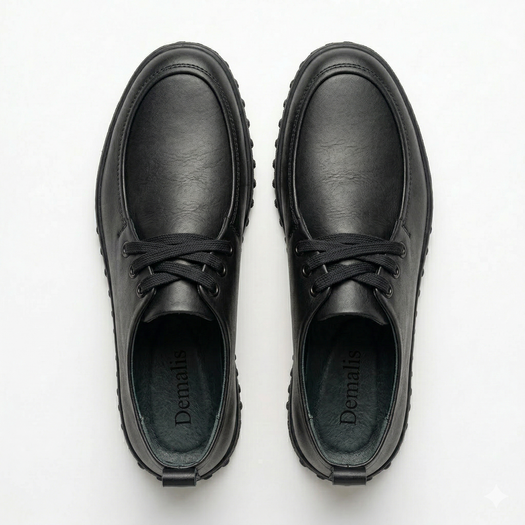 Mocasini damă culoare negru. din Piele naturala . COD 1422