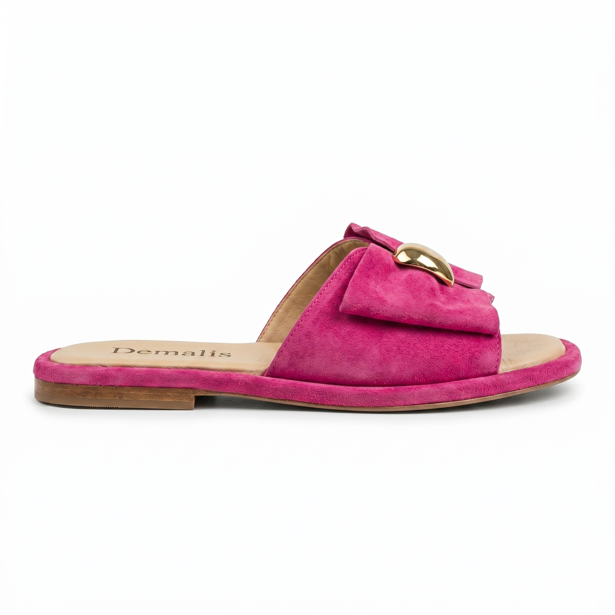 Slapi / Saboti dama piele intoarsa naturală. cod SAB2. culoare MAGENTA