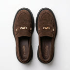 Mocasini damă din piele naturală INTOARSA, culoare MARO CIOCOLATA. COD 1310 TN, talpa neagra