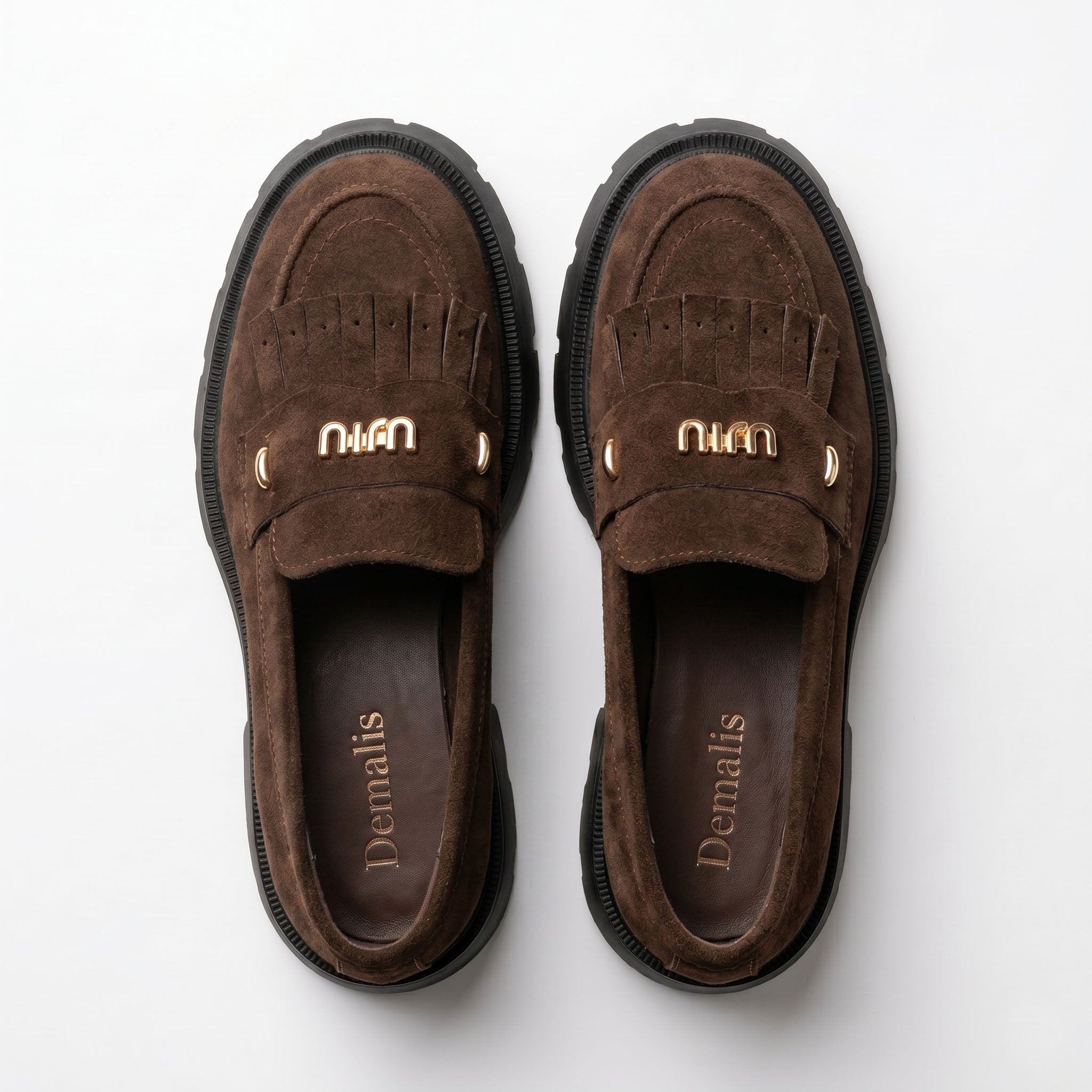 Mocasini damă din piele naturală INTOARSA, culoare MARO CIOCOLATA. COD 1310 TN, talpa neagra