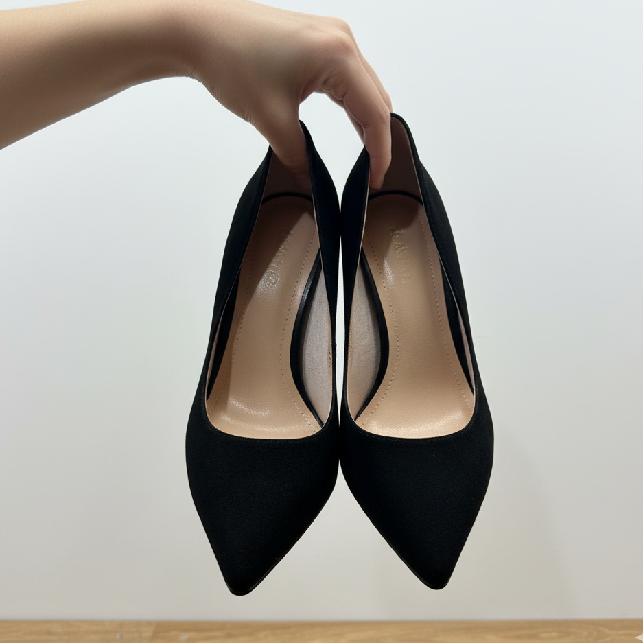 Pantofi eleganti dama din piele naturala l culoare neagra l cod 6662-T7-Y002