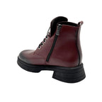 Ghete de damă din piele naturală | 730 Culoare visinie