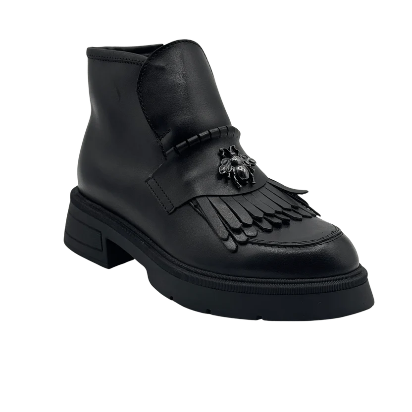 Ghete damă piele naturală  natur | cod 743 culoare neagra