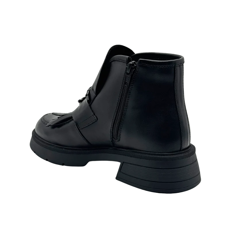 Ghete damă piele naturală  natur | cod 743 culoare neagra