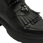 Ghete damă piele naturală  natur | cod 743 culoare neagra