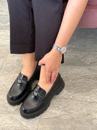 Mocasini damă culoare negru din piele naturală 129