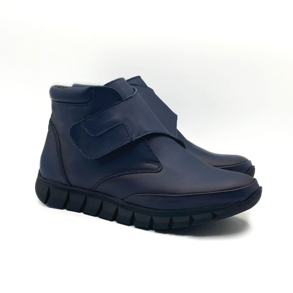 Ghete damă piele naturală | 744 bleumarin