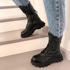 Ghete damă piele naturală | 799 verde