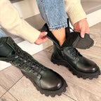 Ghete damă piele naturală | 799 verde