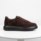 Pantofi damă PIELE INTOARSA naturală. COD 101 . culoare MARO CIOCOLATA