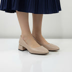 Pantofi eleganti dama din piele naturala l culoare bej l cod