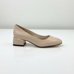 Pantofi eleganti dama din piele naturala l culoare bej l cod