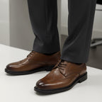 Pantofi eleganți bărbați din piele naturală l culoare  maro l cod A22185-1