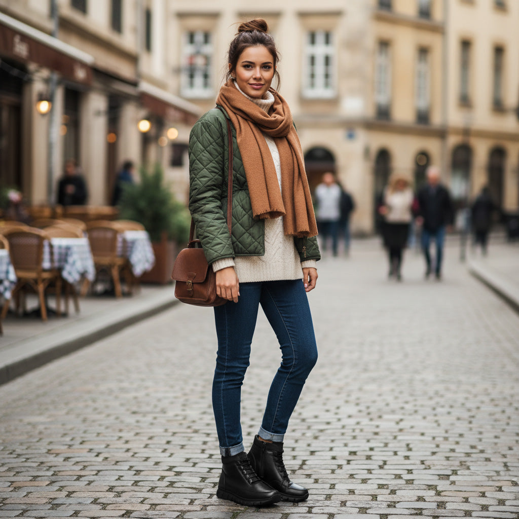 Ghete damă piele naturală | 745 negru