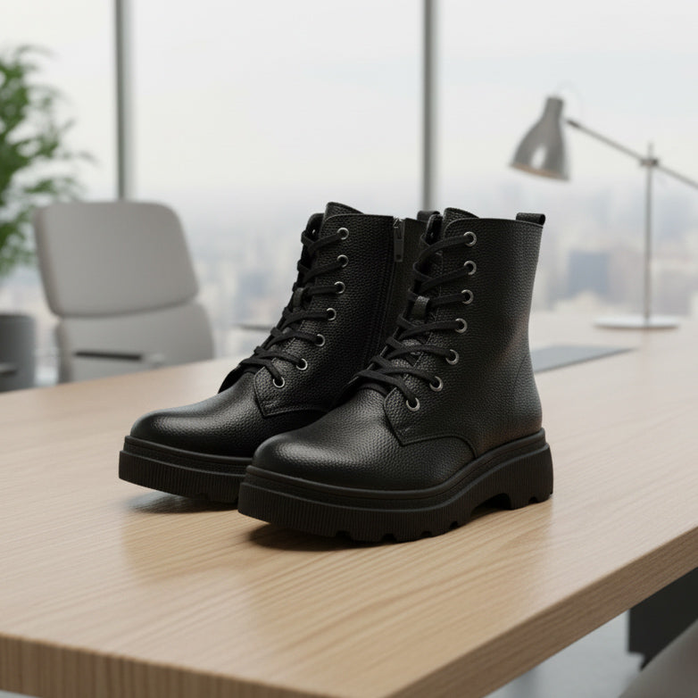 Ghete damă piele naturală 796 negru