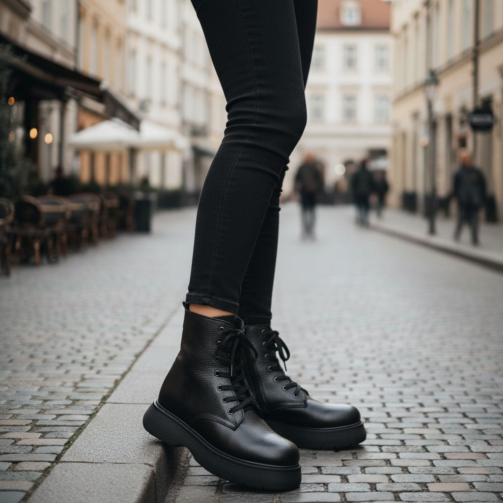 Ghete damă piele naturală 795 negru