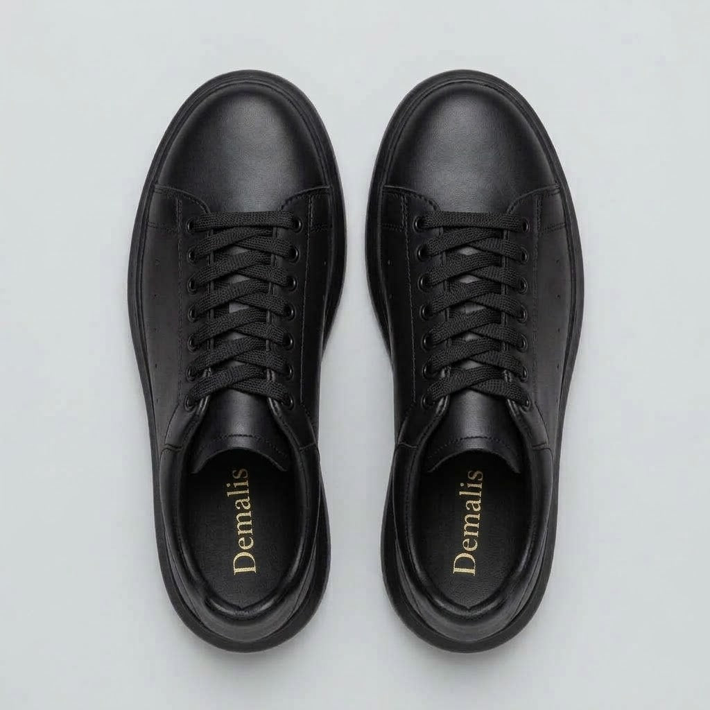 Pantofi sport bărbați PIELE NATURALA Culoare NEGRU