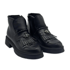 Ghete damă piele naturală  natur | cod 743 culoare neagra