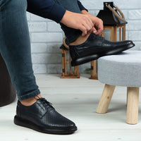 Pantofi Casual Barbati Piele Naturala 558 G Blue