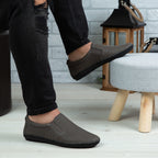 Mocasini Barbati Piele Naturala 600 Gri