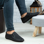 Mocasini Barbati Piele Naturala 600 Negru 0141