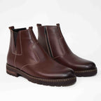 Ghete Barbati Piele Naturala C400 Maro