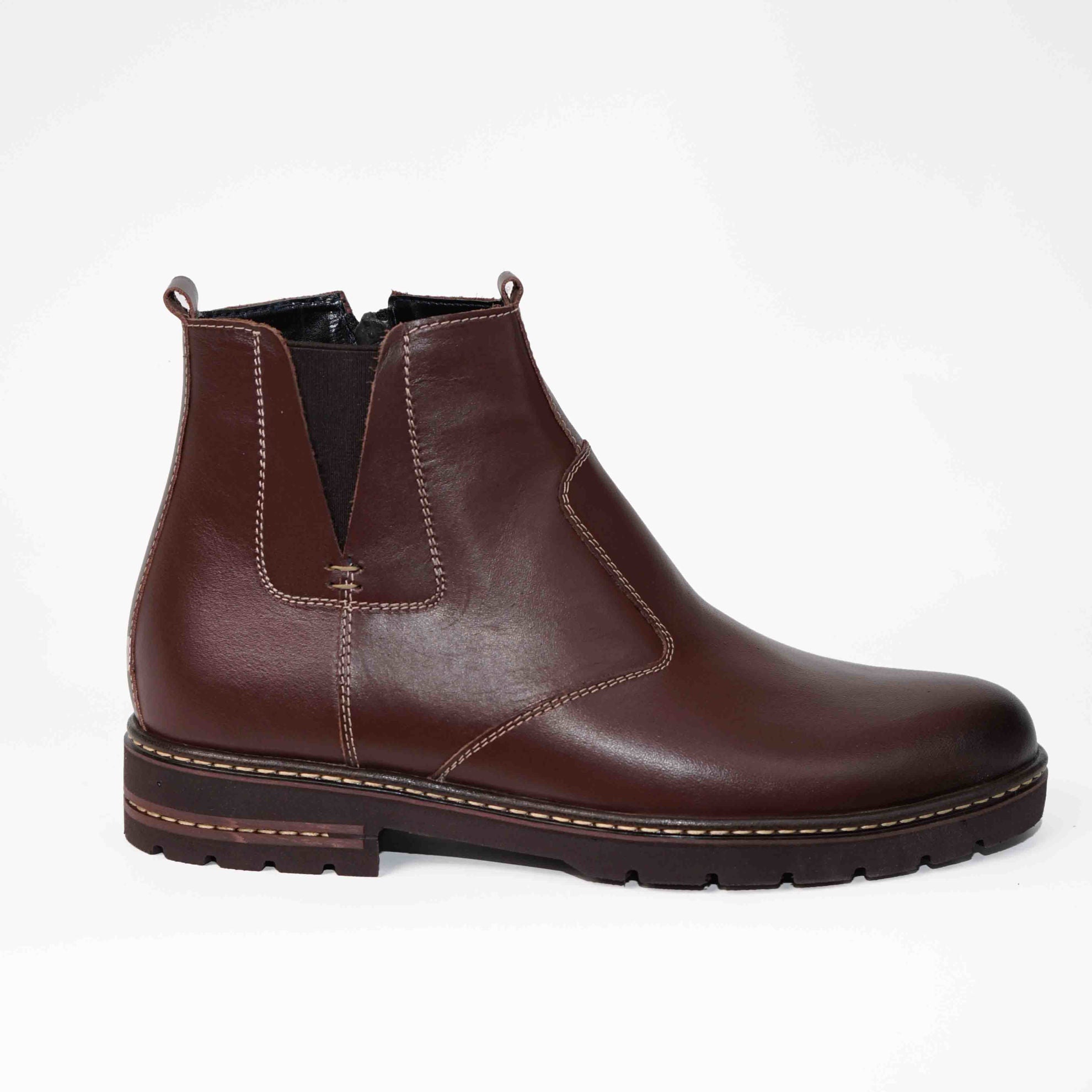 Ghete Barbati Piele Naturala C400 Maro